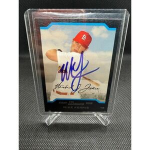 2004 Bowman Draft Picks Mike Ferris St Louis Cardinals Signed Auto Card BDP60